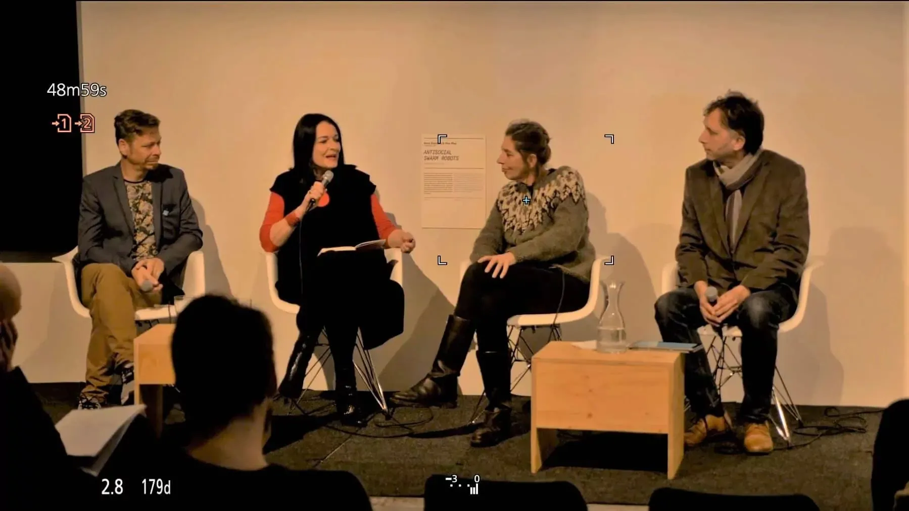 Promotional image for the Robots, VR, and Hacking panel at IMPAKT in Utrecht.