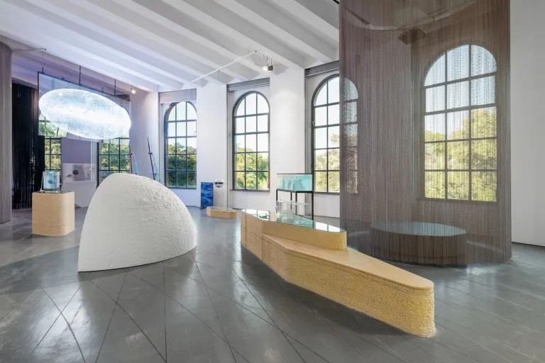 Installation view of ArchaeaBot in Unknown Unknowns at the 23rd Triennale Milano International Exhibition.