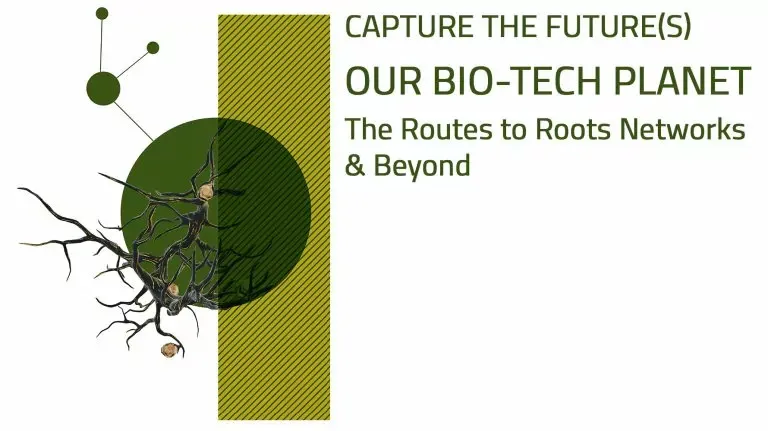 Promotional image for the virtual exhibition Capture the Future(s): OUR BIO-TECH PLANET.