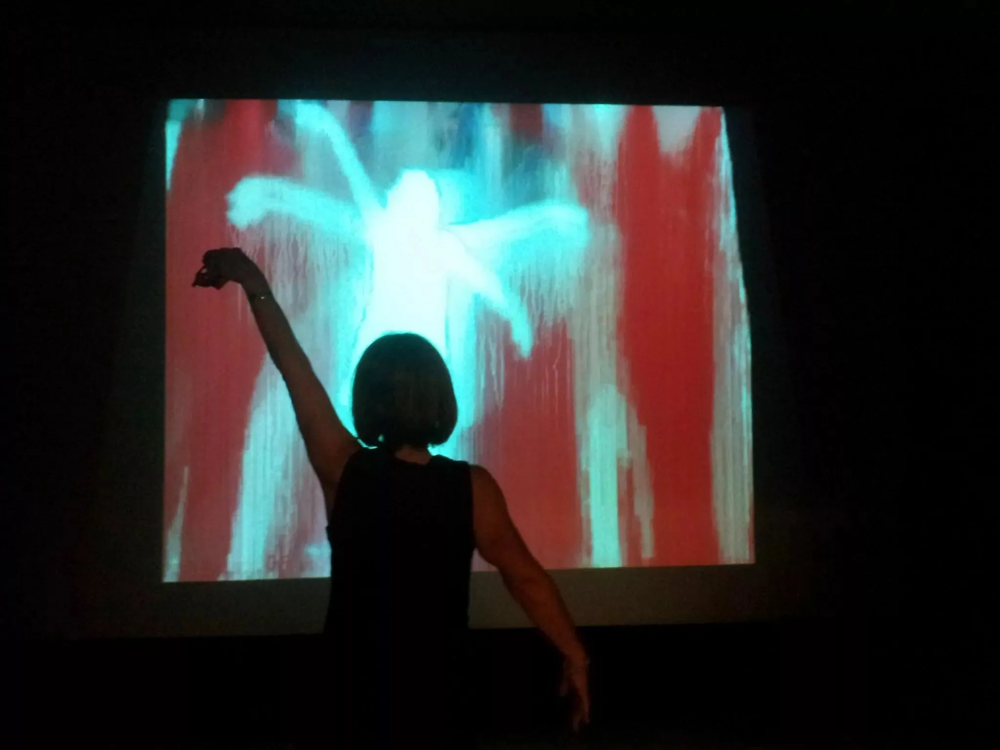 Shadows of Light installed at HCI 2016 at Bournemouth University.