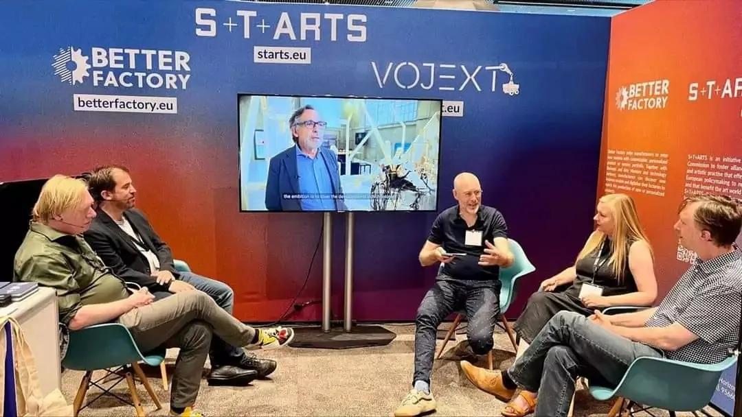 Alex May speaking on a panel at European Robotics Forum 2022 in Rotterdam.