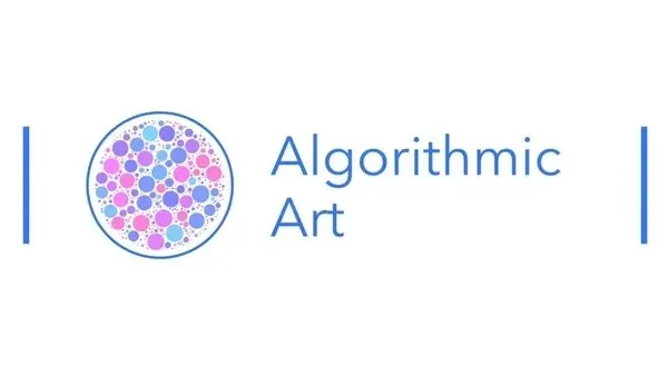 Algorithmic Art event logo used to promote the February 2025 London talk.